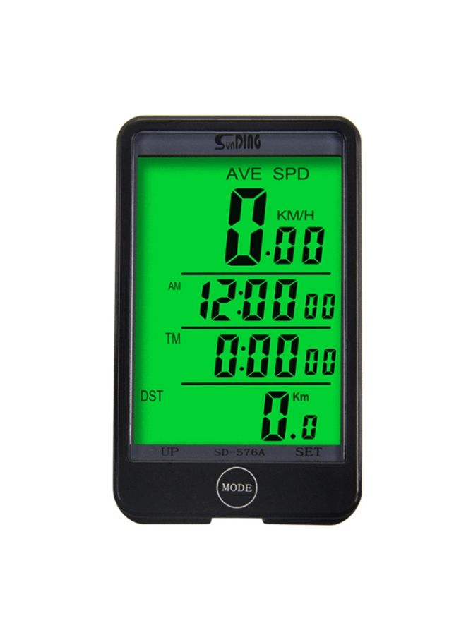 Generic Bicycle Speedometer Wired Computer Stopwach Odometer With LCD Backlight Screen 11 x 4cm  - Image 2
