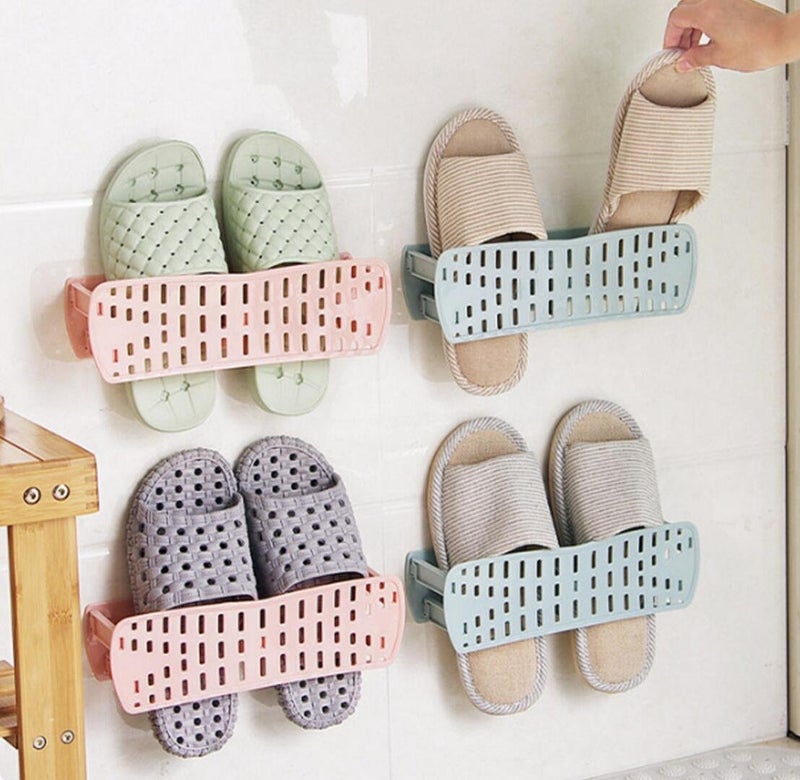 Wall Mounted Shoe Organizer Grey 14.5 x 27.7cm - Image 3