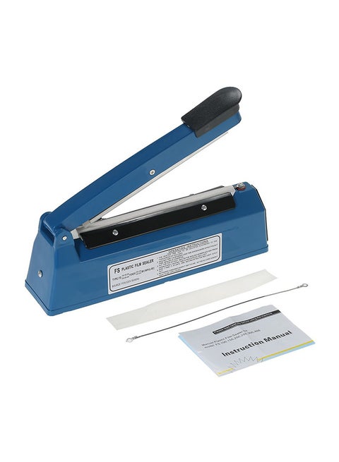 Electronic Impulse Sealer With Spare Coil And Cloth Blue 200mm