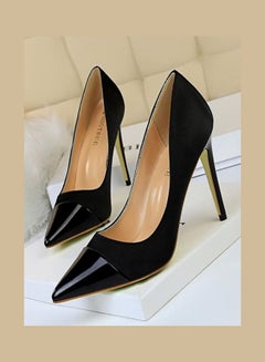 Generic High Heel Pointed Trendy Pumps Black 