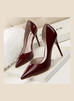 Generic High Heel Ladylike Pumps Brick Red 