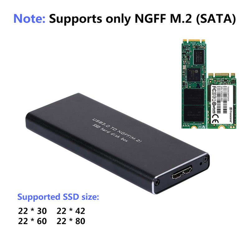 M.2 NGFF to USB3.0 SSD Adapter External Hard Disk Case Multicolour - Image 5