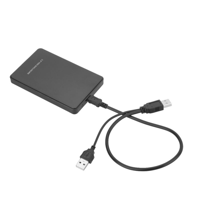 Generic - USB 2.0 Portable Mobile HDD External Hard Drive Disk Case Black - Image 1
