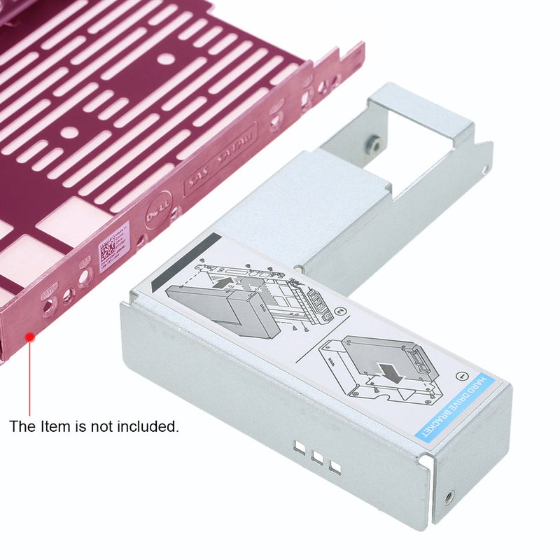 Generic - 3.5" to 2.5" Adapter Hard Drive Tray Caddy Bracket for Dell F238F White - Image 1