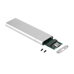 ماركة غير محددة حافظة محول بمنفذ USB 3.1 Type-C لمحرك أقراص SSD M2 فضي  - Image 5