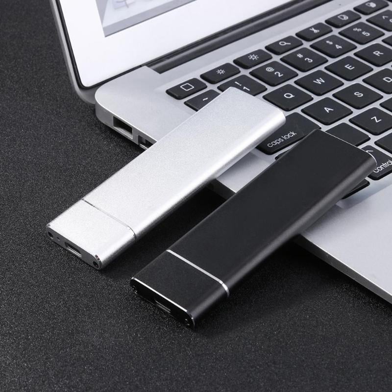 Generic USB 3.1 Type-C Converter Adapter Enclosure Case M2 SSD Hard Disk Silver  - Image 4