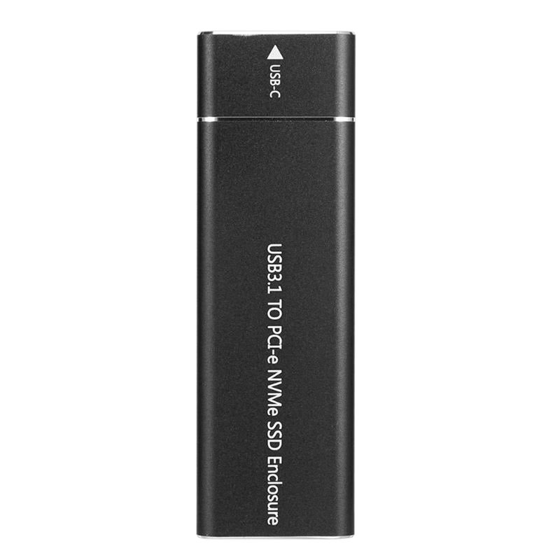 M.2 M Key NVMe Drive Housing Case 10Gbps High Speed Hard Drive Disk Black  - Image 1