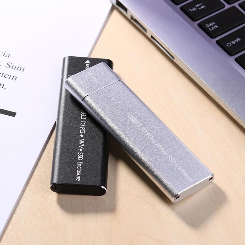 M.2 M Key NVMe Drive Housing Case 10Gbps High Speed Hard Drive Disk Black  - Image 4