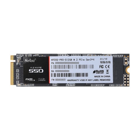 N930E Pro M.2 2280 NVMe PCIe Gen3x4 3D MLC/TLC NAND Flash Hard Drive 512 GB