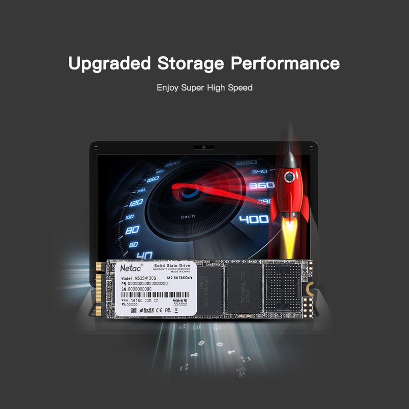 Netac N535N M.2 2280 SATAIII PCIe Gen3 3D MLC/TLC NAND Flash Hard Drive 240.0 GB  - Image 2