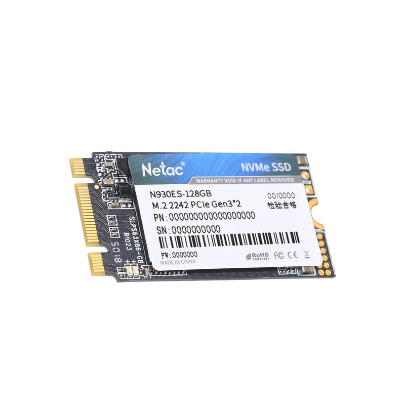 Netac N930ES NVMe M.2 2242 Gen3x2 PCIe 3D MLC/TLC NAND Flash Hard Drive 128 GB  - Image 1