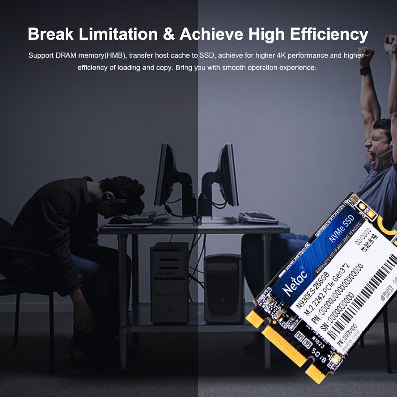 Netac N930ES NVMe M.2 2242 Gen3x2 PCIe 3D MLC/TLC NAND Flash Hard Drive 128 GB  - Image 3