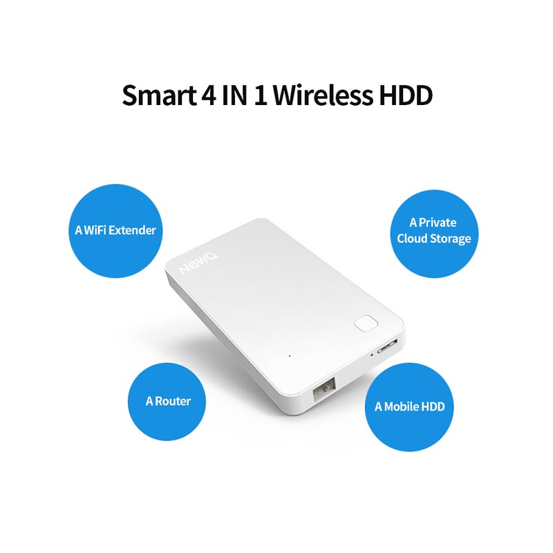 NewQ - NEWQ External Hard Drive Disk with WiFi 1.0 TB - Image 1