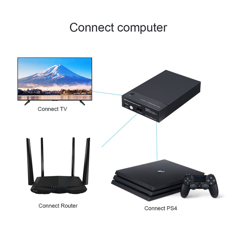 Generic HDD Enclosure USB 3.1 Type-C to Docking Station Hard Drive Black  - Image 4