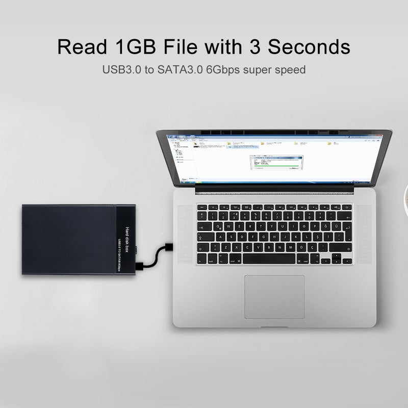 Generic USB 3.0 Docking Station Hard Disk Case Black  - Image 5