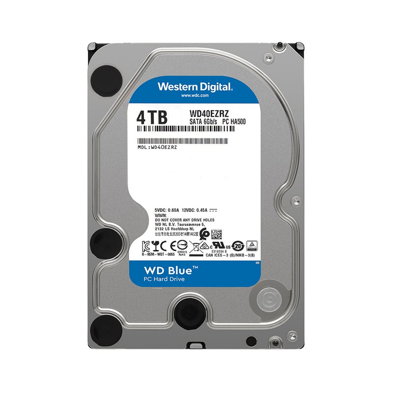 WD Internal 3.5" WD40EZRZ 5400RPM 64MB Cache SATA Mechanical Hard Disk for Desktop Computer Silver  - Image 1