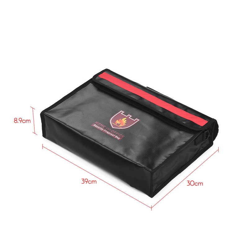 Generic Fireproof Document Bag Black  - Image 2