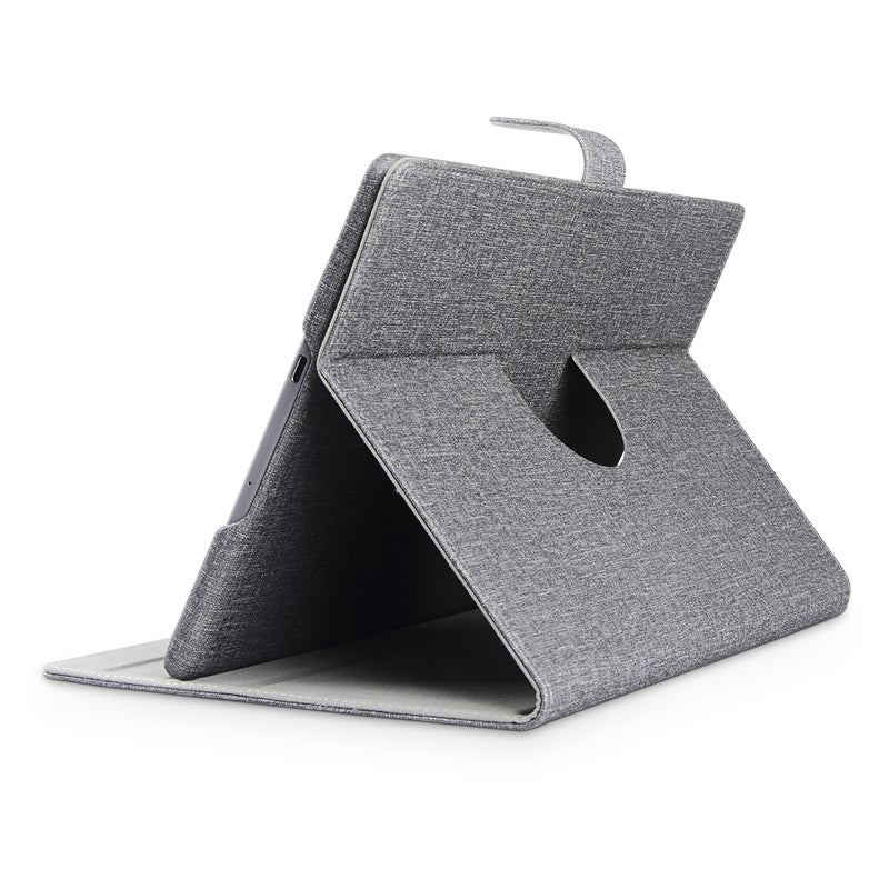 Generic PU Leather Folio Folding Cover Lightweight Protective Case Grey  - Image 1
