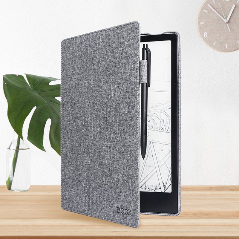 Generic PU Leather Folio Folding Cover Lightweight Protective Case Grey  - Image 2