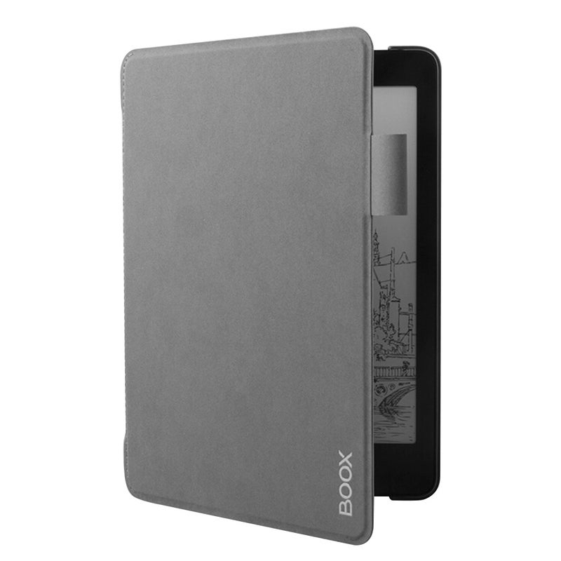 ONYX BOOX Folio Cover Holste Lightweight Embedded PU Leather Case Grey - Image 4