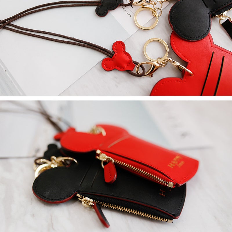 Generic Cartoon Cute Holder Protector ID Credit Card Case Red  - Image 2
