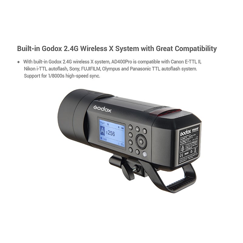 Godox WITSRO AD400Pro All-in-One Outdoor Flash Light - Image 5