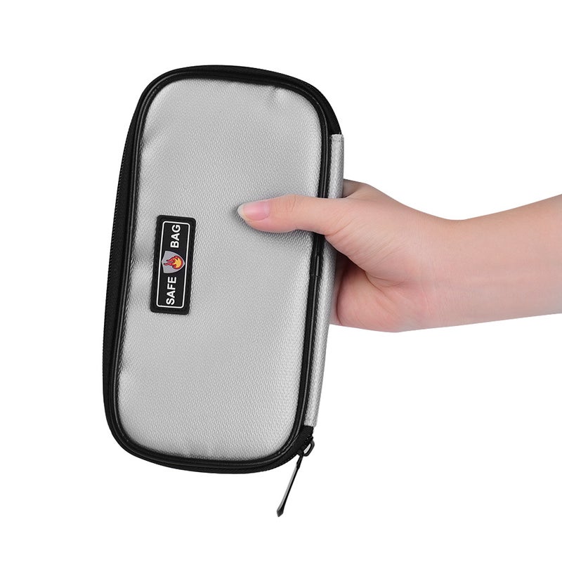 Fireproof Waterproof 700℃ Heat Insulation Collision Resistant Protection Organizer Bag Silver - Image 5