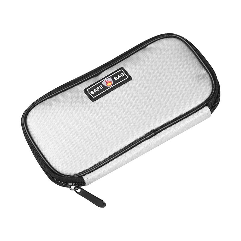 Fireproof Waterproof 700℃ Heat Insulation Collision Resistant Protection Organizer Bag Silver - Image 1