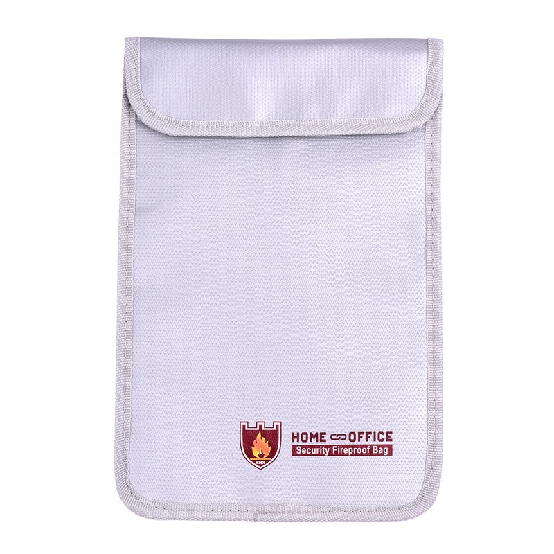 Generic Double Zipper Fireproof Document Bag Silver  - Image 1