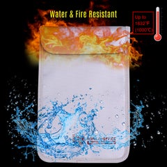 Generic Double Zipper Fireproof Document Bag Silver  - Image 5
