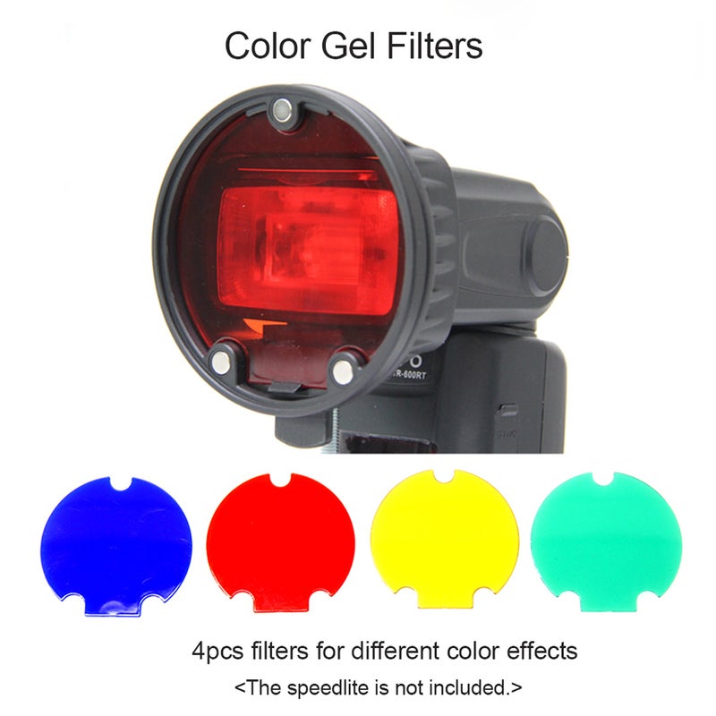 Generic Speedlite Flash Light Modifier Accessories Kit Black  - Image 5