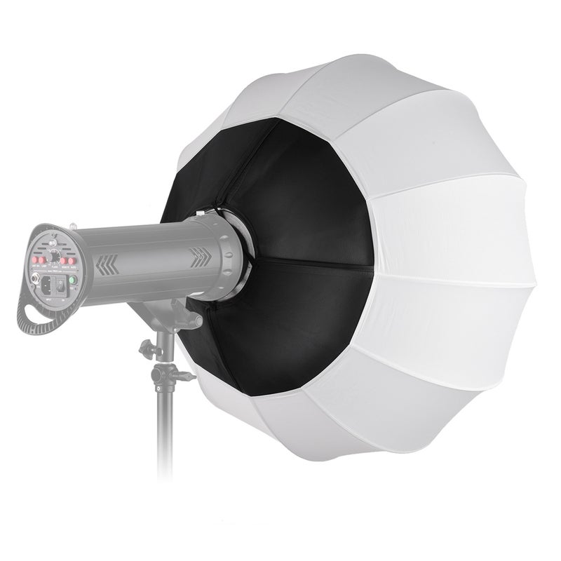 Generic - Lantern Style Foldable Softbox Lighting Modifiers Round Shape Spherical 85cm White - Image 1
