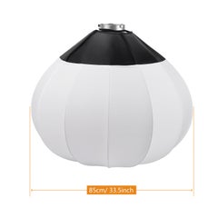 Generic Lantern Style Foldable Softbox Lighting Modifiers Round Shape Spherical 85cm White  - Image 4