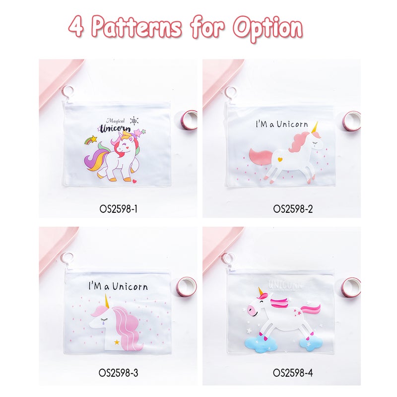 Generic Cartoon PVC Transparent Pencil Case Multicolour  - Image 4