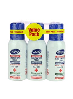 COSMO 3-Pack Sanitizer Spray 100ml  - Image 1
