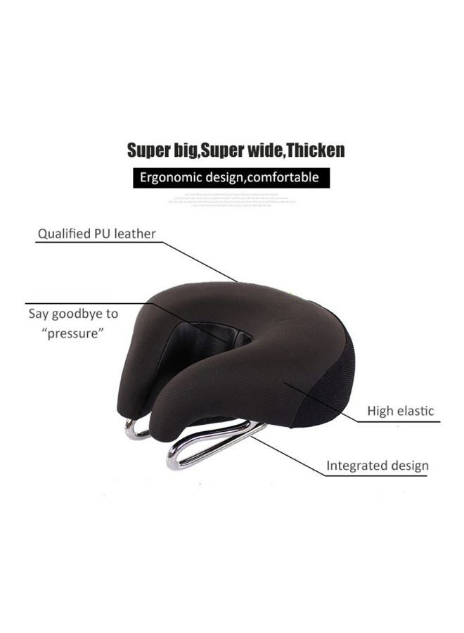 Generic - Curve Rail Shaped Bike Seat 19x16.5x9cm - Image 1