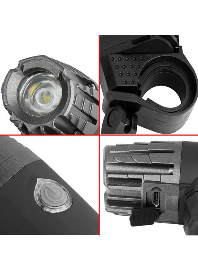 Generic - LED Rechargeable Bike Front Light 7.3x2.3x2.1cm - Image 1
