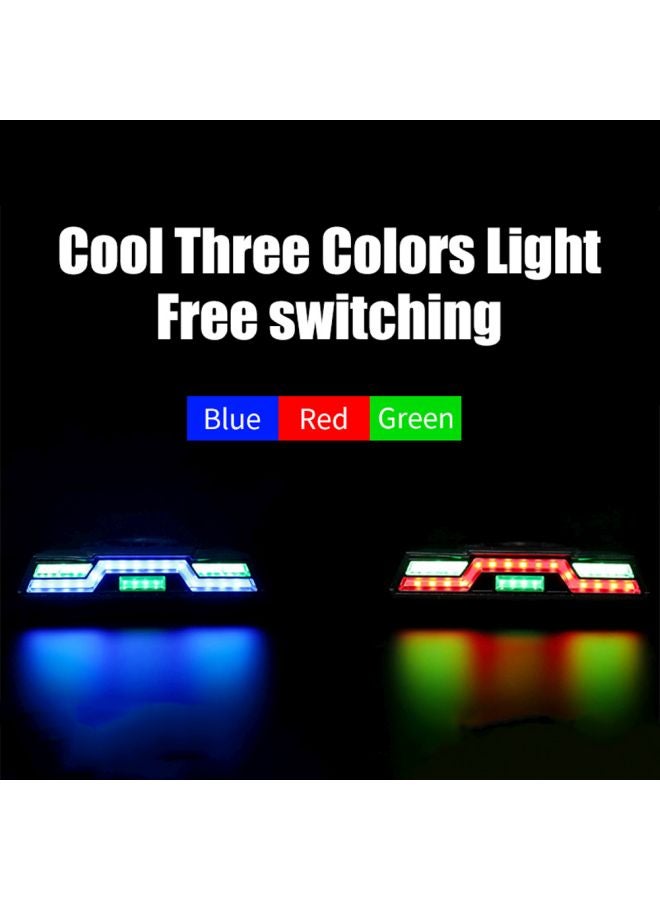 مصباح LED خلفي للدراجة قابل للشحن عبر USB – إضاءة خلفية فائقة السطوع 85 لومن مع ريموت لاسلكي - Image 3