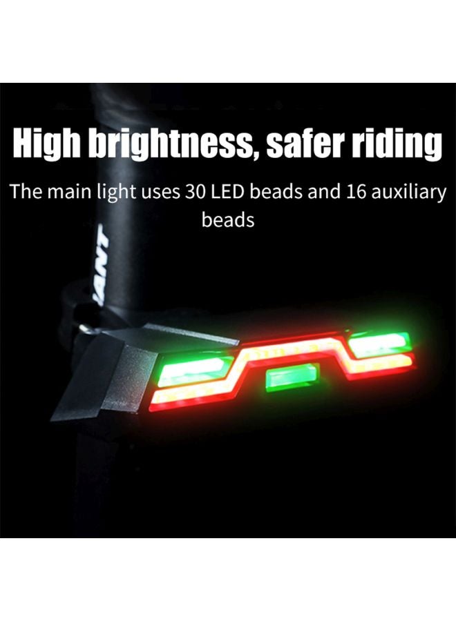 مصباح LED خلفي للدراجة قابل للشحن عبر USB – إضاءة خلفية فائقة السطوع 85 لومن مع ريموت لاسلكي - Image 4