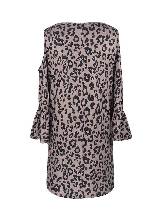 Generic Leopard Prined Printed Blouse Khaki/Black  - Image 2