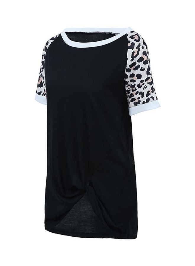 Generic Leopard Printed T-Shirt Black/White  - Image 3