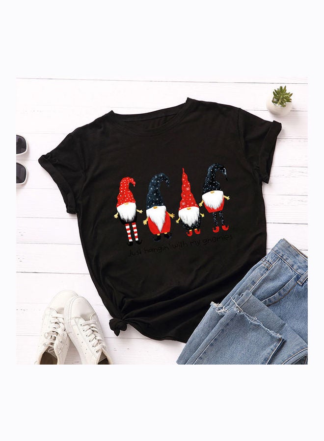 تيشيرت بطبعة كلمة Christmas أسود - Image 2