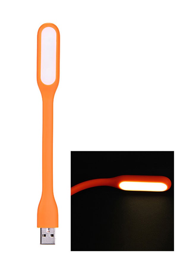 5-Piece Flexible Mini USB LED Night Light For Laptop And Power Bank Orange 16.51x1.78x0.89cm - Image 2
