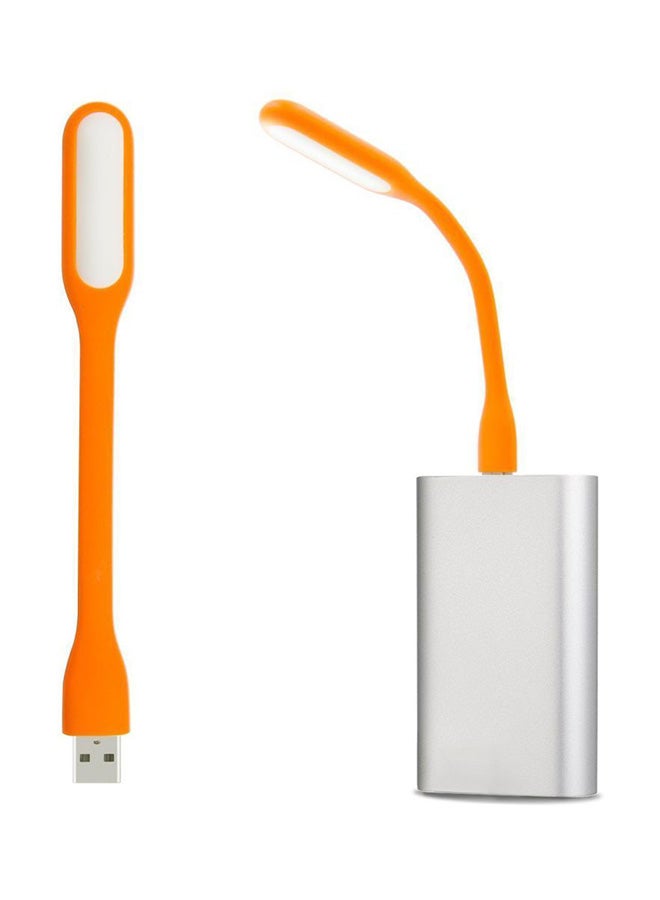 5-Piece Flexible Mini USB LED Night Light For Laptop And Power Bank Orange 16.51x1.78x0.89cm - Image 4
