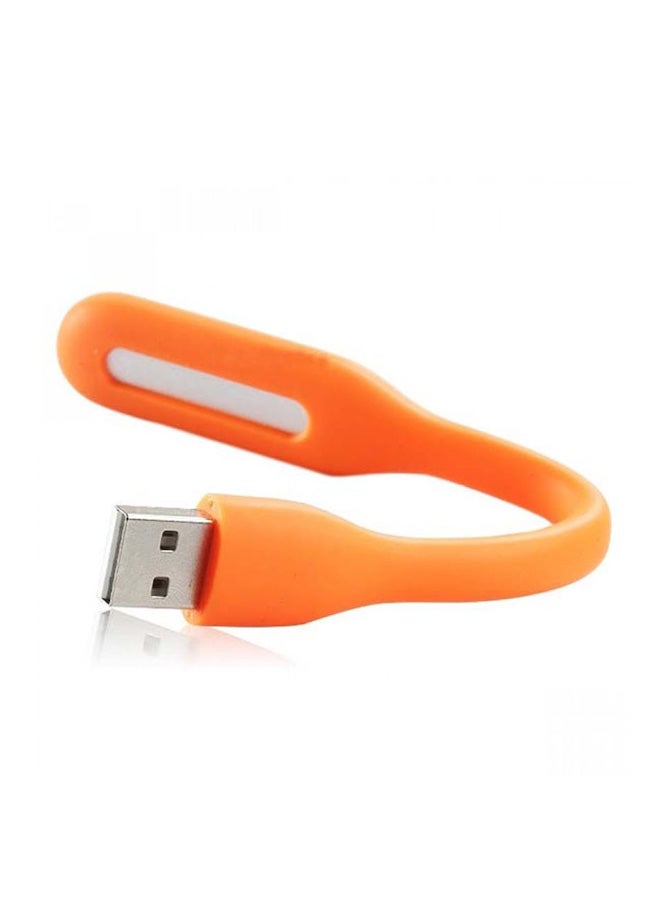 5-Piece Flexible Mini USB LED Night Light For Laptop And Power Bank Orange 16.51x1.78x0.89cm - Image 3