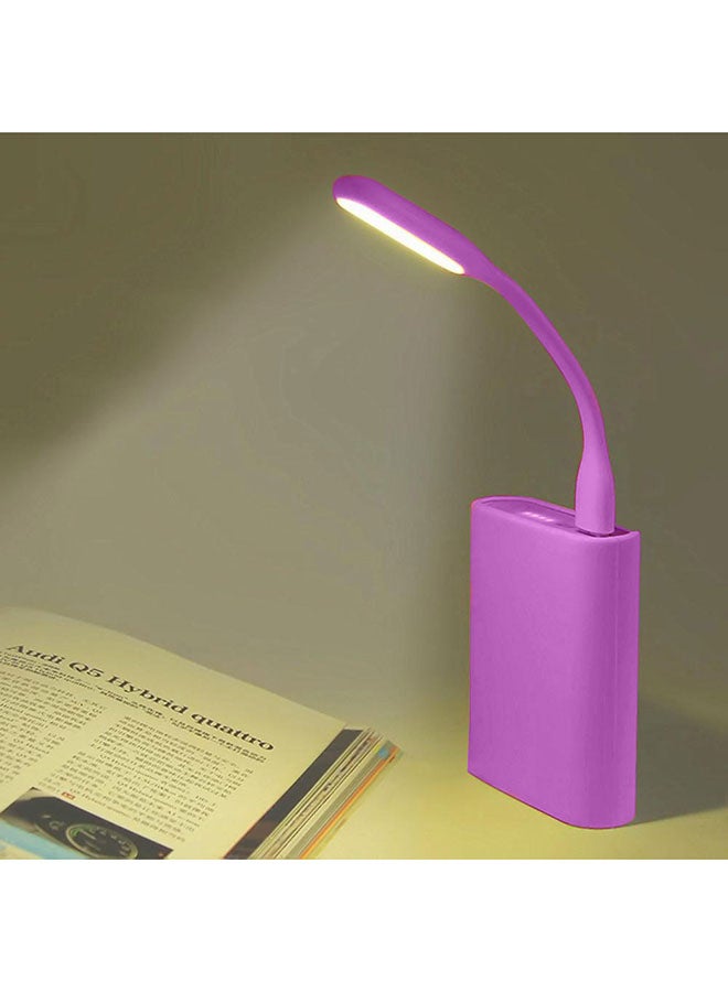 3-Piece Flexible Mini USB LED Night Light For Laptop And Power Bank Purple 16.51x1.78x0.89cm - Image 5