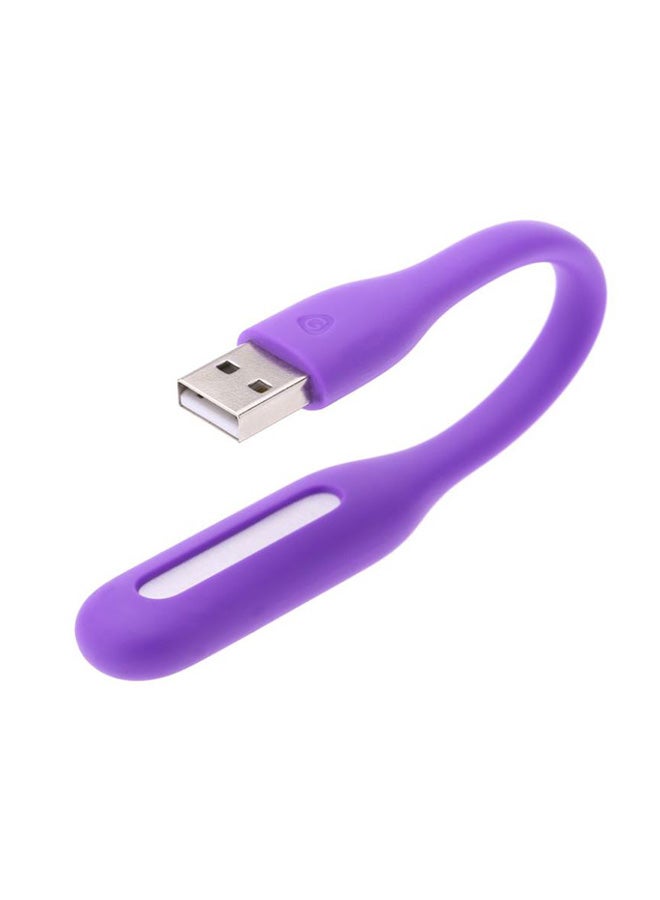 Generic 5-Piece Flexible Mini USB LED Night Light For Laptop And Power Bank Purple 16.51x1.78x0.89cm  - Image 3