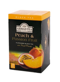 Ahmad Tea Peach And Passion Fruit Flavoured Black Tea 2grams Pack of 20  - Image 1
