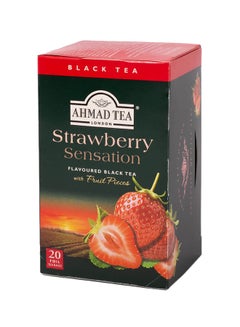 Ahmad Tea Strawberry Sensation Black Tea 2grams Pack of 20  - Image 1