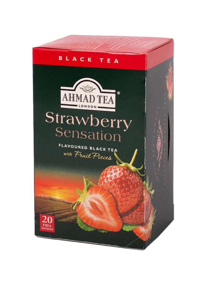 Ahmad Tea - Strawberry Sensation Black Tea 2grams Pack of 20 - Image 1
